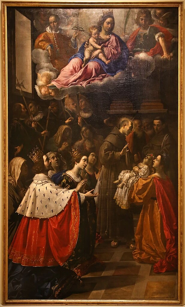 Miracolo del beato Salvatore da Orta alla pres. della Madonna col Bambino tra i ss. Leonardo e Maurizio - Museo Nazionale di Villa Guinigi
